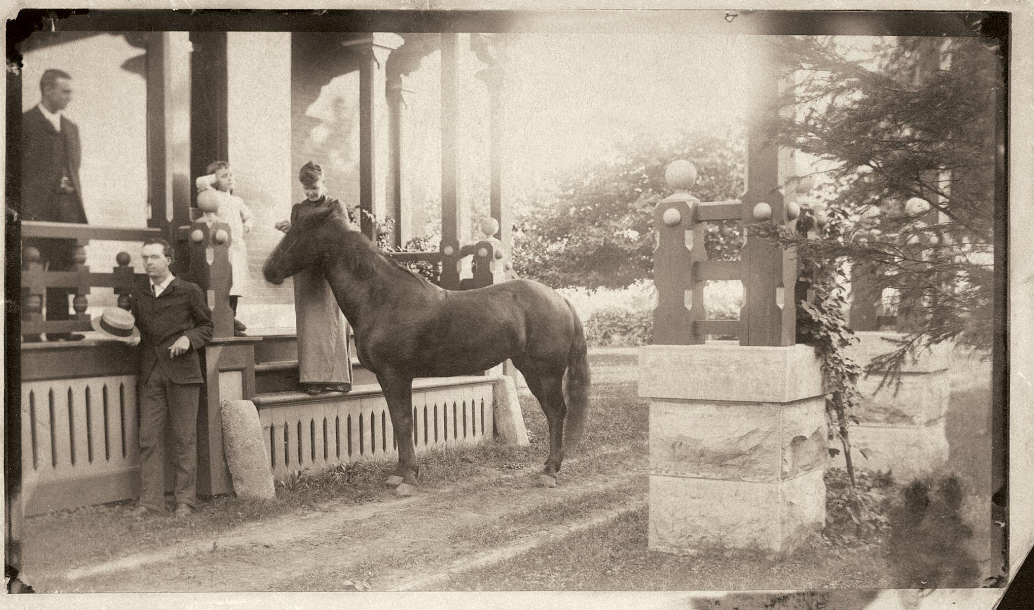 Visitors at Pinecraig, circa 1900
